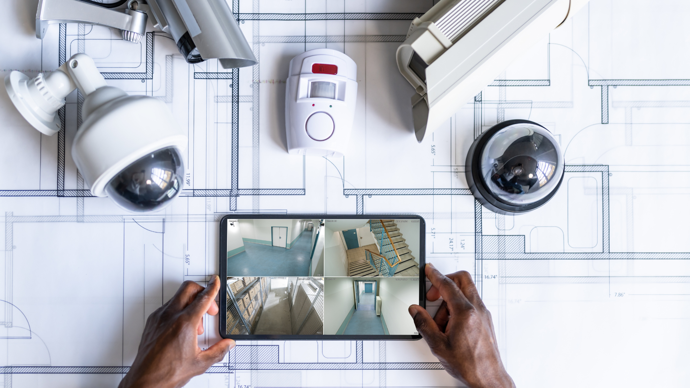 Alarme de monitoramento para comercios